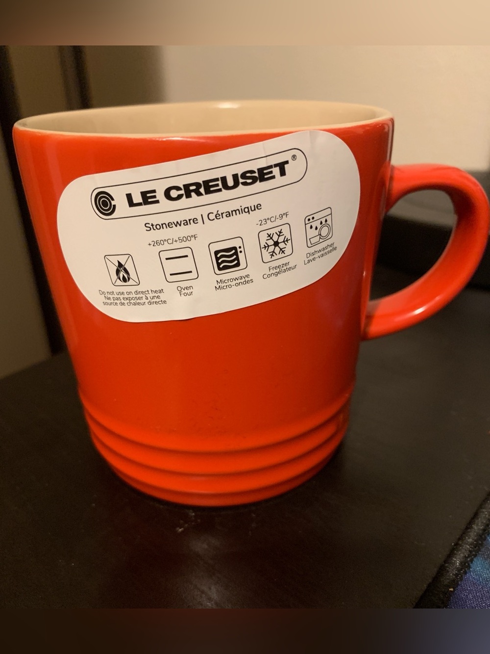 Le Creuset 350ml Coffee Mug in Shade Carmin